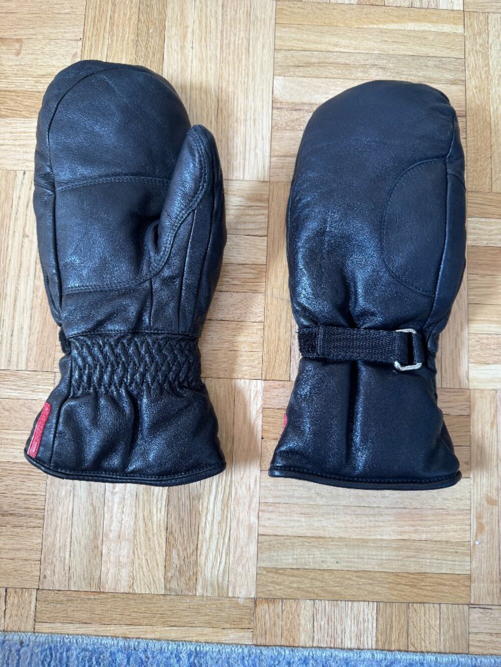 Vintage Prada Men's Black Winter Mittens- Size 8.5